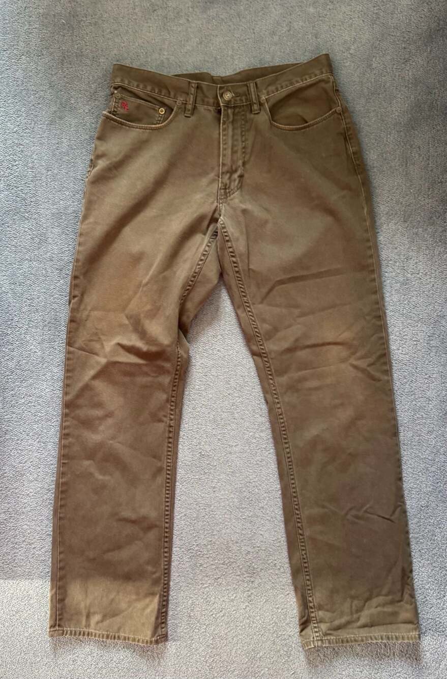 Polo Ralph Lauren Vintage Khakis Pants Olive Brown 32x32